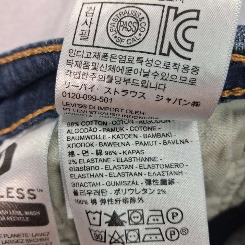 Levi's Jeans Mens 31x32 559 Relaxed Straight Blue Medium Wash Stretch EUC